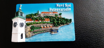 XG Magnet frigider - tematica turistica - Serbia - Novi Sad Petrovaradin foto