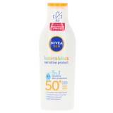 Lotiune de protectie solara pentru copii Babies &amp; Kids Sensitive SPF50, 200ml, Nivea