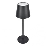 Lampa LED de masa, tocuh control, diametru 11cm, inaltime 36 cm, cu 3 intensitati de lumina, cap detasabil, negru