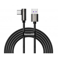 Baseus Legend cablu de cablu &icirc;nclinat pentru gameri USB - USB tip C 66W 1m negru