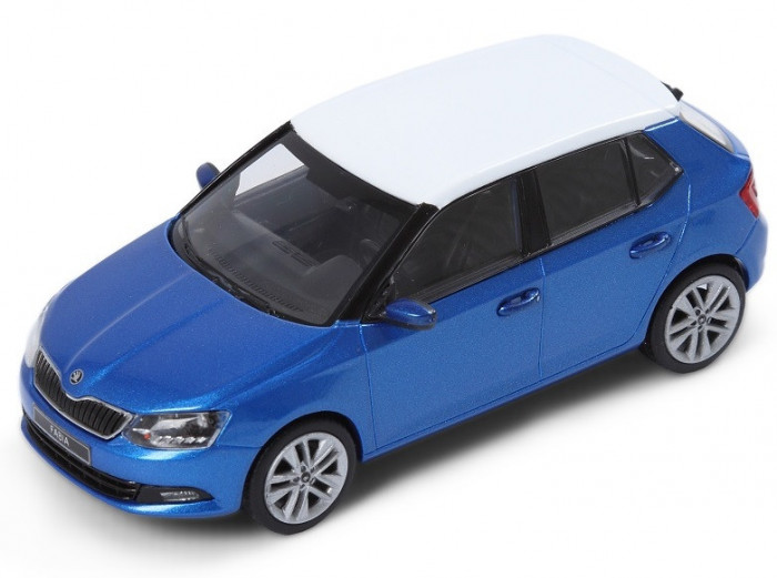 Macheta Oe Skoda Fabia 1:43 Albastru Race Blue 6V6099300AF5W