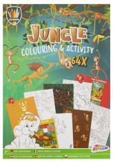 Carte de colorat cu activitati - Jungla foto