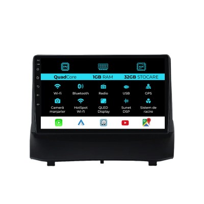 Navigatie Dedicata Ford Fiesta (2009-2017), 9Inch, 1Gb Ram, 32Gb Stocare, Carplay foto