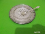 Cumpara ieftin FARFURIOARA ARGINTATA pentru CAVIAR , marcata, cu BAC DE STICLA in interior (1)