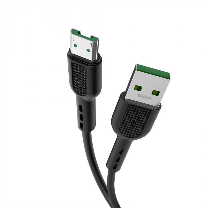 HOCO - Cablu de date (X33 Surge) - USB la Micro USB, 20W, 4A, 1.0m - Negru