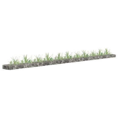 Strat &amp;icirc;nălțat gabion, 450x30x10 cm, oțel galvanizat foto