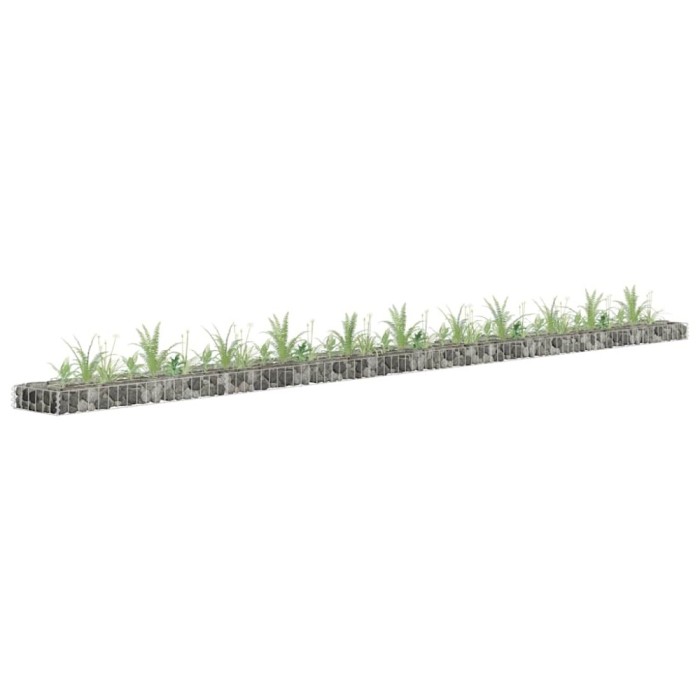 Strat &icirc;nălțat gabion, 450x30x10 cm, oțel galvanizat