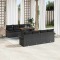 vidaXL Set de canapele pentru grădină 7 pcs Negru 100 x 55 x 73 cm 3349309