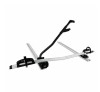 Suport bicicleta auto prindere bare transversale plafon, fixare cadru roti, argintiu, max 15 kg