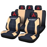 Set Huse Scaune Universale Compatibile cu Mitsubishi &ndash; Negru/Crem