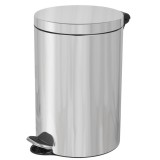Cos de gunoi cu pedala, capacitate 12 litri, insertie ignifuga, argintiu, PowerX