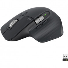 Mouse Wireless LOGITECH MX Master 3S Performance, 8000 dpi, Silent, USB, BT, Graphite