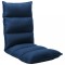 vidaXL Scaun de podea pliabil, albastru, material textil