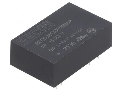 Convertor DC/DC 5W 18-36V la &amp;plusmn;12VDC foto