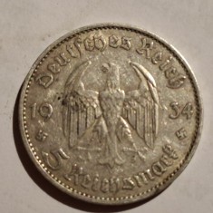 Germania Nazista 5 reichsmark 1934 A argint RaR