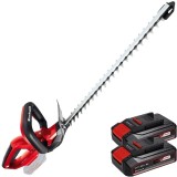 Einhell GE-CH 1846 Li PXC + Twinpack CB - Masina de tuns gard viu 52 cm + Set 2 acumulatori Li-Ion 18 V 2.5 Ah