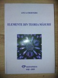 Elemente din teoria masurii- Anca Croitoru