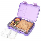 Cutie de pranz Bento Box cu compartimente variabile, 21 x 15 x 4,5 cm, 49877.01.38, Navaris