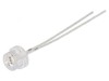 LED 4,8mm Roșie Convexă 150&deg; - 2 Termeni, 12-15lm, Optosupply
