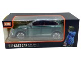 Macheta metal Bentley Bentayga verde 1:24 sunet, lumini, claxon, deschide tot