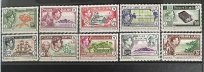 PC328 - PITCAIRN ISLANDS 2015 Aniversare 75 ani prima editie, serie MNH, 10v foto