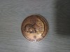 Medalie bronz 80 de ani de la Proclamarea Legii Cultului Eroilor 12 IX 1919 -12 IX 1998 .Ferdinand I , Regele Romanilor .Diametru 50 mm