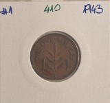 410 Palestina, 1 Mil 1943, KM#1