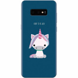 Husa silicon pentru Samsung Galaxy S10 Lite, Horn To Be Wild Cute Unicorn