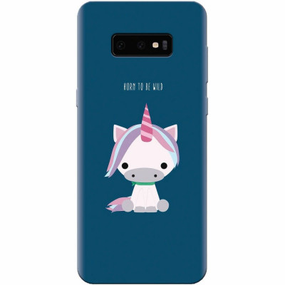 Husa silicon pentru Samsung Galaxy S10 Lite, Horn To Be Wild Cute Unicorn foto