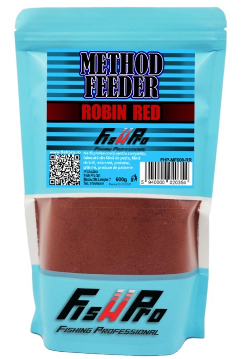 Nada Fish Pro Method Feeder Easy-Open Resigilabil, Robin Red, 600g