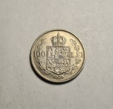 Moneda 100 Lei 1936 Rom&acirc;nia Argint - Colecție Numismatică