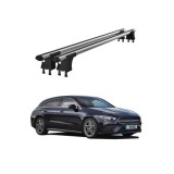 Set bare transversale aluminiu cu prindere in puncte fixe compatibile Mercedes CLA X118 2019-> negre sau argintii Cod: 120101 Kit 204