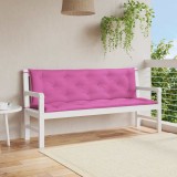 Cumpara ieftin Perne bancă de grădină, 2 buc., roz, 150x50x7 cm, textil