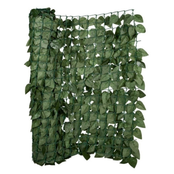 Plasa umbrire cu protectie UV, rola 3 x 1 m, pentru gradina, terasa sau balcon, model frunze artificiale
