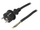 Cablu Electric SCHUKO 3x1mm2 cu Mufă Gumă