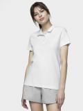 Tricou polo regular pentru femei - alb, 4F Sportswear