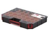Container negru joasă cu capac transparent KISTENBERG KTGC40306BS