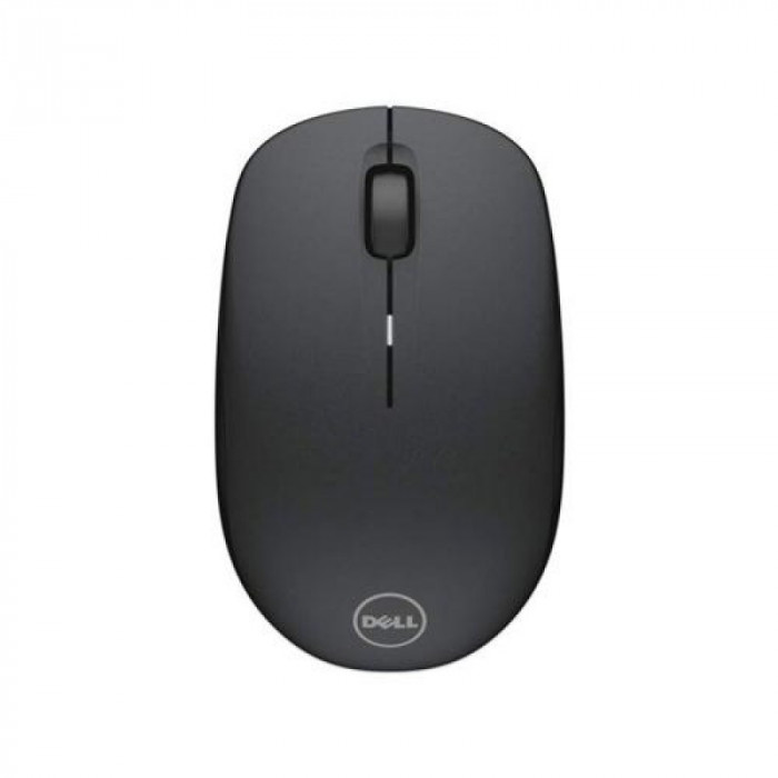Mouse Dell WM126, Wireless 2.4 Ghz, Senzor Optic, Receiver USB, 3 Butoane, Scroll, 1000 DPi, Negru