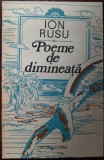 ION RUSU: POEME DE DIMINEATA(VERSURI 1988/DEDICATIE-AUTOGRAF PT DARIE NOVACEANU)