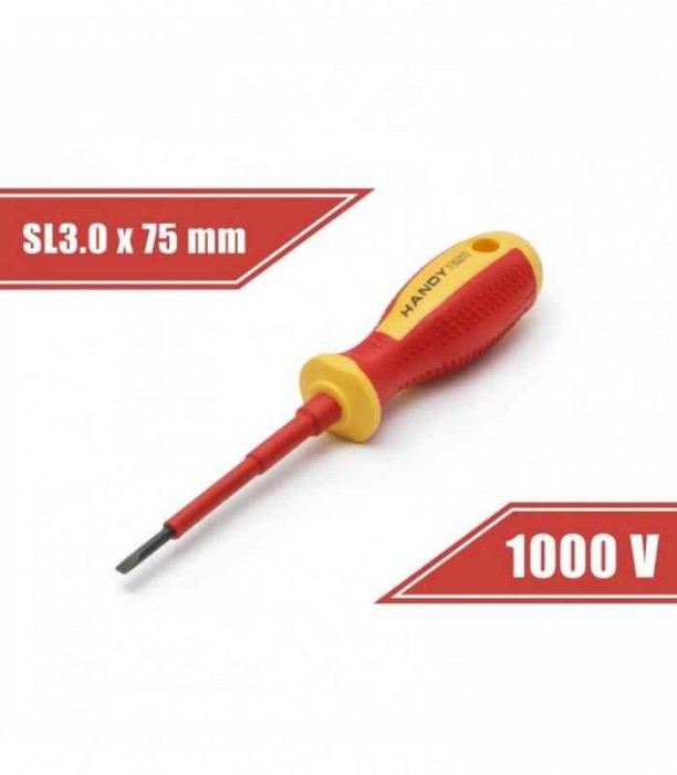Surubelnita plata izolata 1000V 0.5x 3x75mm Varf magnetizat 10560