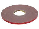 Bandă de fixare acrilică gri 12mm x 33m, 3M VHB GPH 110