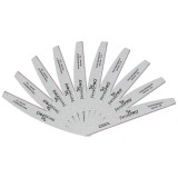 Set 10 Pile Unghii Semiluna granulatia 180/240 - SensoPRO Milano