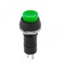Intrerupator 1A 230VAC PBS 11A ON-OFF verde cu retinere rotund, Oem