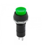 Intrerupator 1A 230VAC PBS 11A ON-OFF verde cu retinere rotund, Oem