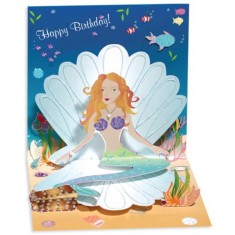 Felicitare 3D Treasure-Sirena foto