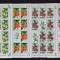 ROMANIA -FLORI DE APARTAMENT-14 X4 V.+ 8 Vg.In coli mici-MNH**.-RO 616