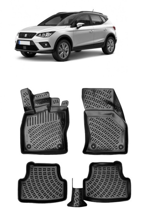 Set covorase auto cauciuc dedicate SEAT ARONA 3D (2017-2021)