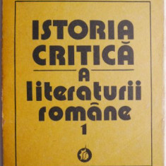 Istoria critica a literaturii romane 1 – Nicolae Manolescu