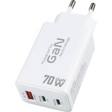 Incarcator retea universal Vision Touch VIR03N, 2 x USB-C, 1 x USB A, Protectie supratensiune, Quick Charge 3.0, Suport Power Delivery 3.0