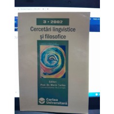 Cercetari lingvistice si filosofice - Marin Turlea Editor nr.3/2002
